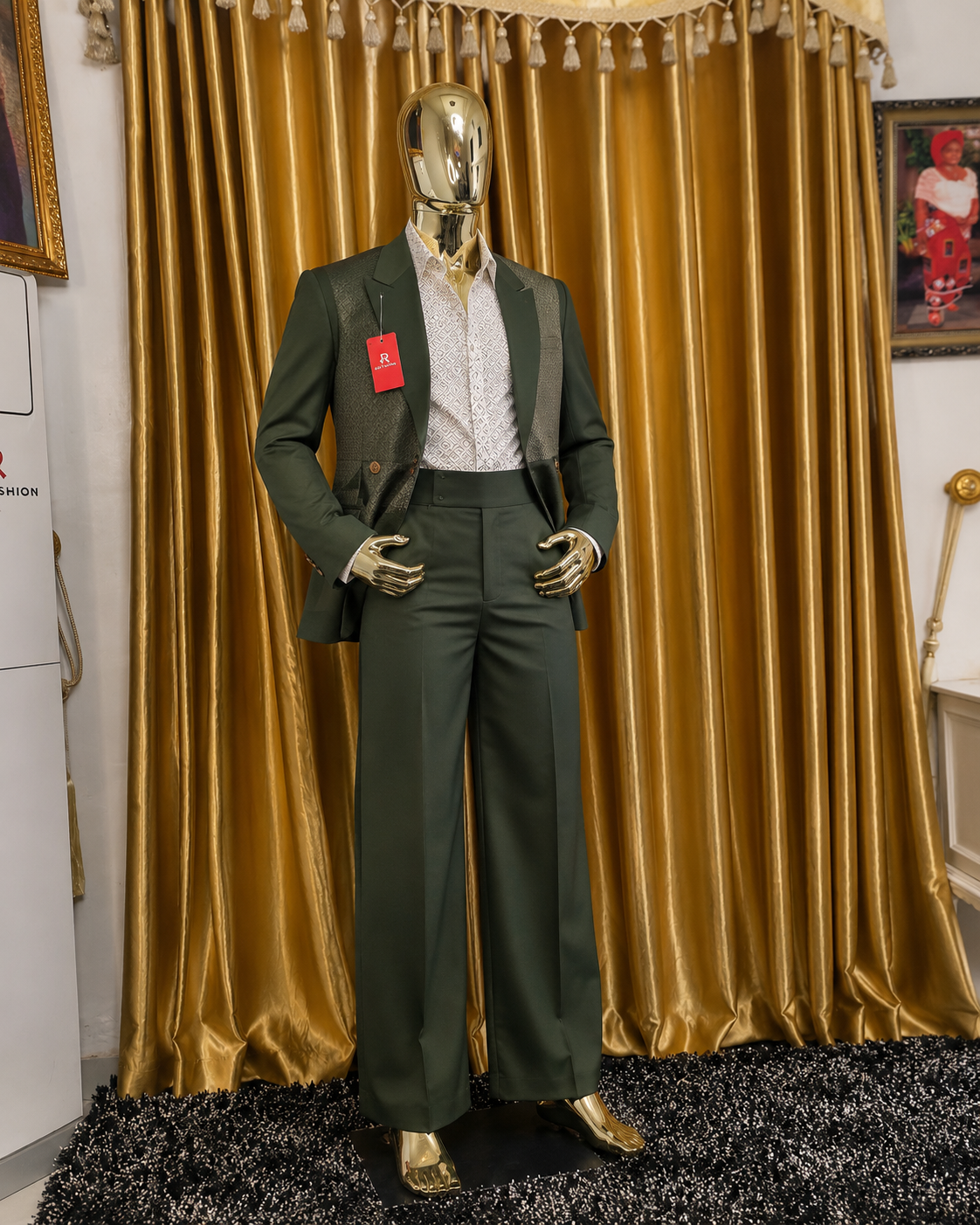 Red Fashion signature men suit